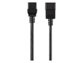 MONOPRICE HEAVY DUTY EXTENSION CORD - IEC 60320 C20 TO IEC 60320 C19_ 12AWG_ 20A/2500W_ SJT_ 250V_ BLACK_ 8FT