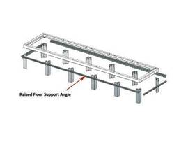 Legrand-Middle Atlantic Support Angles, 3 Bay, 38D BGR Racks,Supports raised flo