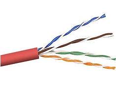 BELKIN CAT5E SOLID BULK 4PR;24AWG 1000 RED PLNM