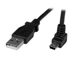 1M USB TO UP ANGLE MINI USB CABLE
