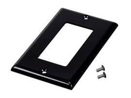 MONOPRICE 1-GANG DECOR WALL PLATE BLACK