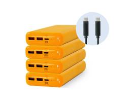 JAR SYSTEMS LLC Active Charge Power Banks, 4-Pack Yellow