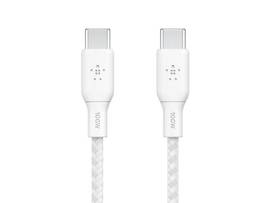 BELKIN BOOSTCHARGE USB-C TO USB-C CABLE 100W WHITE