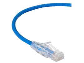 BLACK BOX CORP SLIM-NET CAT6A PATCH CABLE BLUE 15FT