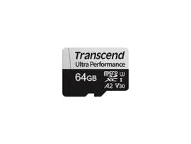 TRANSCEND INFO 64G MICROSD W/ ADPTR UHS-I U3 A2 ULTRA PERF/MANCE