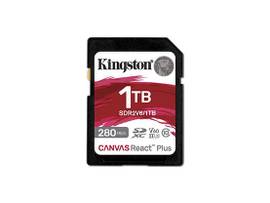 KINGSTON 1TB CANVAS REACT PLUS SDXC UHS-II 280R/150W U3 V60 FOR FULL HD/4K