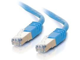C2G 14FT CAT5E MOLDED STP CBL-BLUE