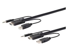 MONOPRICE HDMI USB 3.5MM AUDIO COMBO FOR KVM 10FT