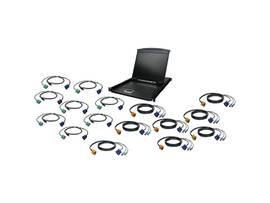 IOGEAR 16PRT 19 IN LCD KVM KIT PS2 USB