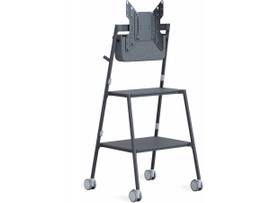 STEELCASE THE STEELCASE MEDIA CART, THOUGHTFULLY DESIGNED, SUPPORTS UP TO A 65IN DISPLAY AND ENDLESS TECHNOLOGY CONFIGURATIONS FOR A VARIETY OF