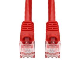 25ft RJ-45 (Male) to RJ-45 (Male) Straight Red Cat5e UTP PVC Copper Patch Cable