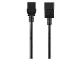 MONOPRICE HEAVY DUTY EXTENSION CORD - IEC 60320 C20 TO IEC 60320 C19_ 12AWG_ 20A/2500W_ SJT_ 250V_ BLACK_ 10FT