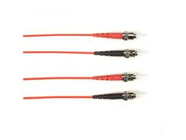 BLACK BOX CORP OM4 MM FO PATCH CABLE DUPLX, PLENUM, RED, STST