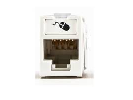 SIEMON COPPER, OUTLET, ULTRAMAX, UTP, CATEGORY 6, RJ45, HYBRID, WHITE, PUNCH DOWN, T568A/B, BULK PACK