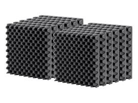 MONOPRICE STAGE RIGHT BY MONOPRICE STUDIO EGG CRATE ACOUSTIC TREATMENT FOAM 1IN ABSORPTION PANELS 12IN X 12IN FIRE-RETARDANT 12-PACK
