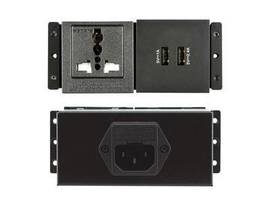 KRAMER TS-2UC/U TBUS DUAL SOCKET MODULE 1 UNIVERSAL AC POWER SOCKET 2 USB CHARGING PORTS
