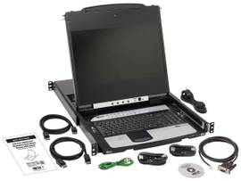 TRIPP LITE DISPLAYPORT KVM CONSOLE 16-PORT 17IN 1U