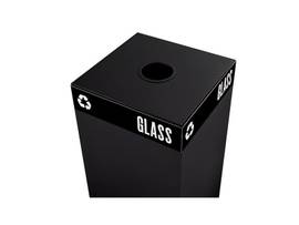 SAFCO LID RECEPTACLE S PUB RND BLK