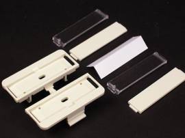 LEGRAND-WIREMOLD SERIES II END PLATE W/LBL WINDOW WH (PKG OF 25)