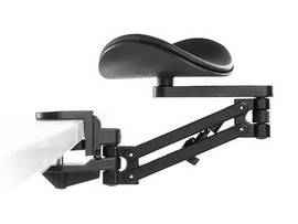 ERGOREST FOREARM SUPPORT - LONG BLACK ARM / STANDARD BLACK PAD
