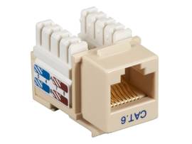 BLACK BOX CORP CAT6 KEYSTONE JACK IVORY 5 PACK