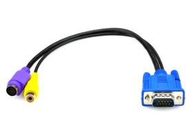 BLACK BOX CORP ADAPTER CABLE VGA TO COMPOSITE AND S-VIDEO 32CM