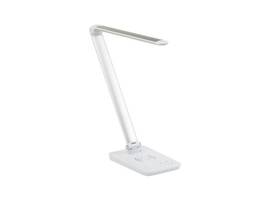 SAFCO VAMP LED DSK LAMP SIL W/CHARGR