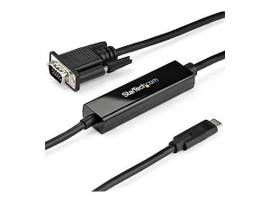 3.3ft/1m USB Type C (DP Alt Mode HBR2) to VGA cable / 1920x1200/1080p 60Hz / EDI