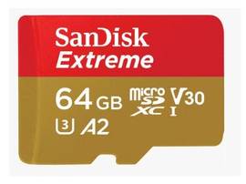 SANDISK 64GB EXTREME MICROSDXC UHS-I CARD