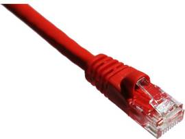 AXIOM 50FT CAT6A 650MHZ PATCH CABLE MOLDED BOOT (RED)