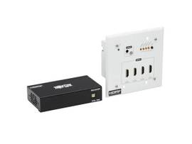 TRIPP 4-PORT HDMI OVER CAT6 EXTENDER SWITCH KIT WALL PLATE/BOX 4K 60 HZ HDR 4/4/4 IR POC 230 FT 701 M TAA