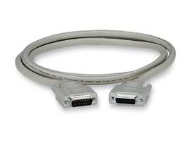 DB15 Molded Shielded Data Cable M/F 10Ft. With Thumbscrews