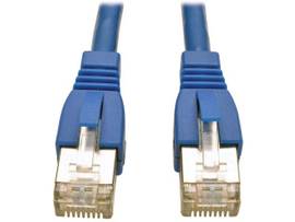 TRIPP LITE AUGMENTED  SHIELDED 10G CABLE BLUE 1-FT.
