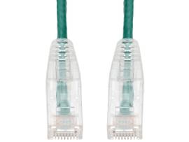 2ft RJ-45 (Male) to RJ-45 (Male) Straight Green Cat6 Slim UTP PVC Copper Patch C