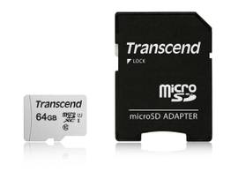 TRANSCEND 64G MICROSDW/ADPT,RD 95M/S WT 45M/S