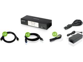 IOGEAR 2-PRT 4K KVM W/ HDMI USB & AUD