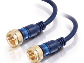 C2G 1.5FT VELOCITY F TYPE MINI COAX CBL