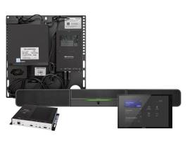 CRESTRON FLEX ADVANCED SMALL ROOM CONFERENCE SYSTEM WITH VIDEO SOUNDBAR, WALL MOUNTED CONTROL INTERFACE & ASUS MINI PC FOR MICROSOFT TEAMS ROOMS