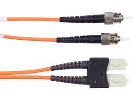 OM1 62.5/125 Multimode Fiber Patch Cable OFNR PVC ST-SC OR 30M