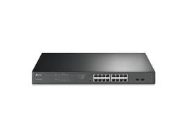 TP-LINK 16-PORT GIGABIT EASY SMART POE+ SWITCH WITH 2 SFP SLOTS