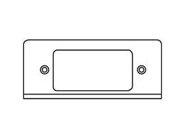 LEGRAND-WIREMOLD SGL GANG PLATE W/SS OPNG