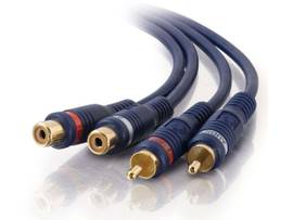 C2G 12FT VELOCITY RCA AUDIO EXT CBL