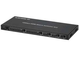 MONOPRICE BLACKBIRD PRO-SUMER 4K HDMI MATRIX_ 4X2_ HDR_ 18G_ 4K@60HZ_ YCBCR 4:4:4_ EDID_ COAXIAL AUDIO_ POWERED SWITCH_ CONTROL REMOTE