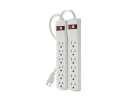 BELKIN 6 OUTLET 2FT CORD 200 JOULES 2PK