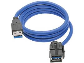 TRIPP LITE USB 3.0 SUPERSPEED KEYSTONE JACK 3 FT