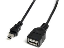 1FT MINI USB 2.0 CABLE - USB A TO MINI B