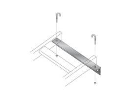 BLACK BOX CORP WALL ANGLE SUPPORT BRACKET GRAY