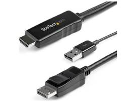 This 4K HDMI to DisplayPort cable with USB power lets you connect an HDMI video