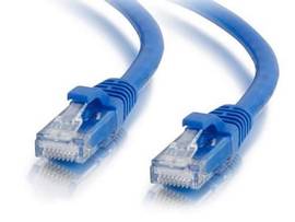C2G 12FT CAT6A BLUE SLIM ETHERNET
