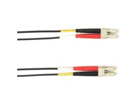 OS2 9/125 Singlemode Fiber Patch Cable OFNP Plenum LC-LC BK 10M